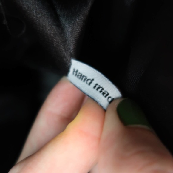 Vintage 90s black and silver grey check and beaded swirl purse - Picture 8 of 8